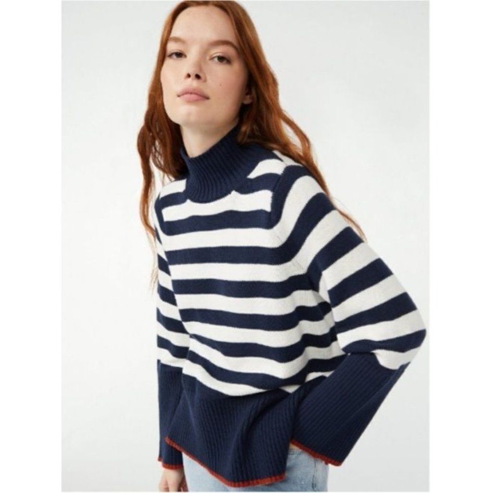Free Assembly Women's Ribbed Turtleneck Sweater